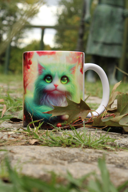 Mug Green Cat