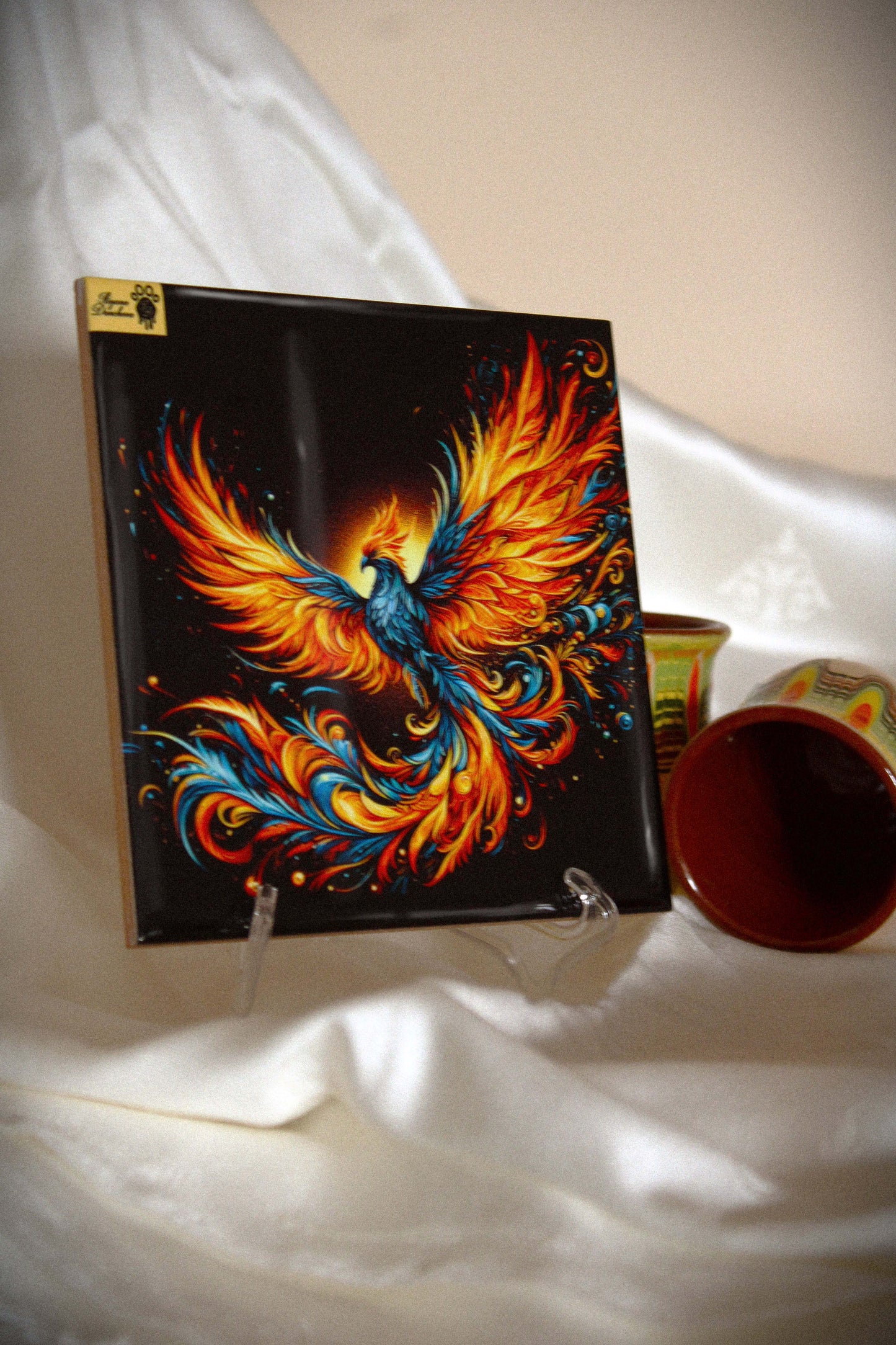 Tile with Phoenix