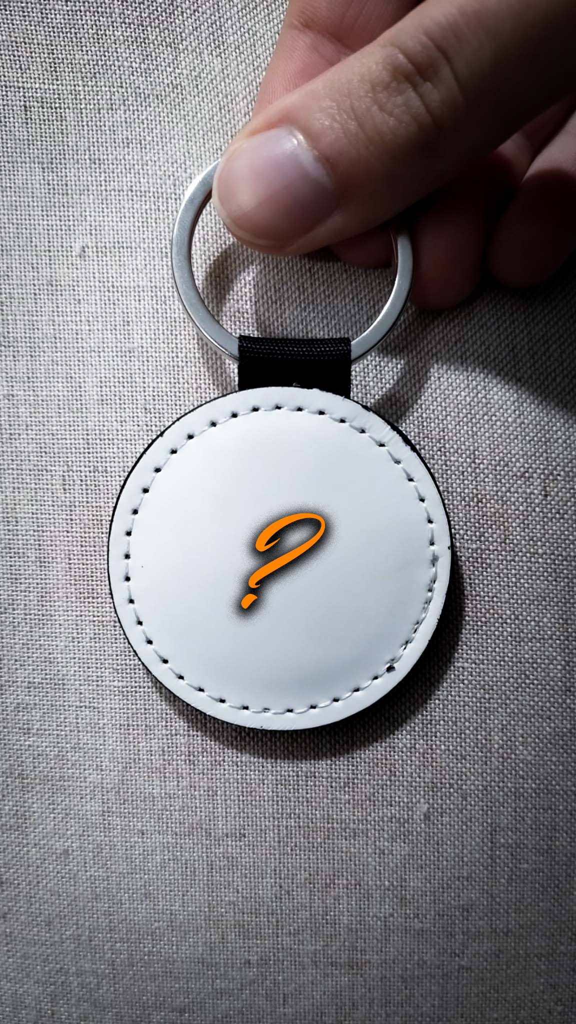 Customizable Double-Sided Circle Keyring